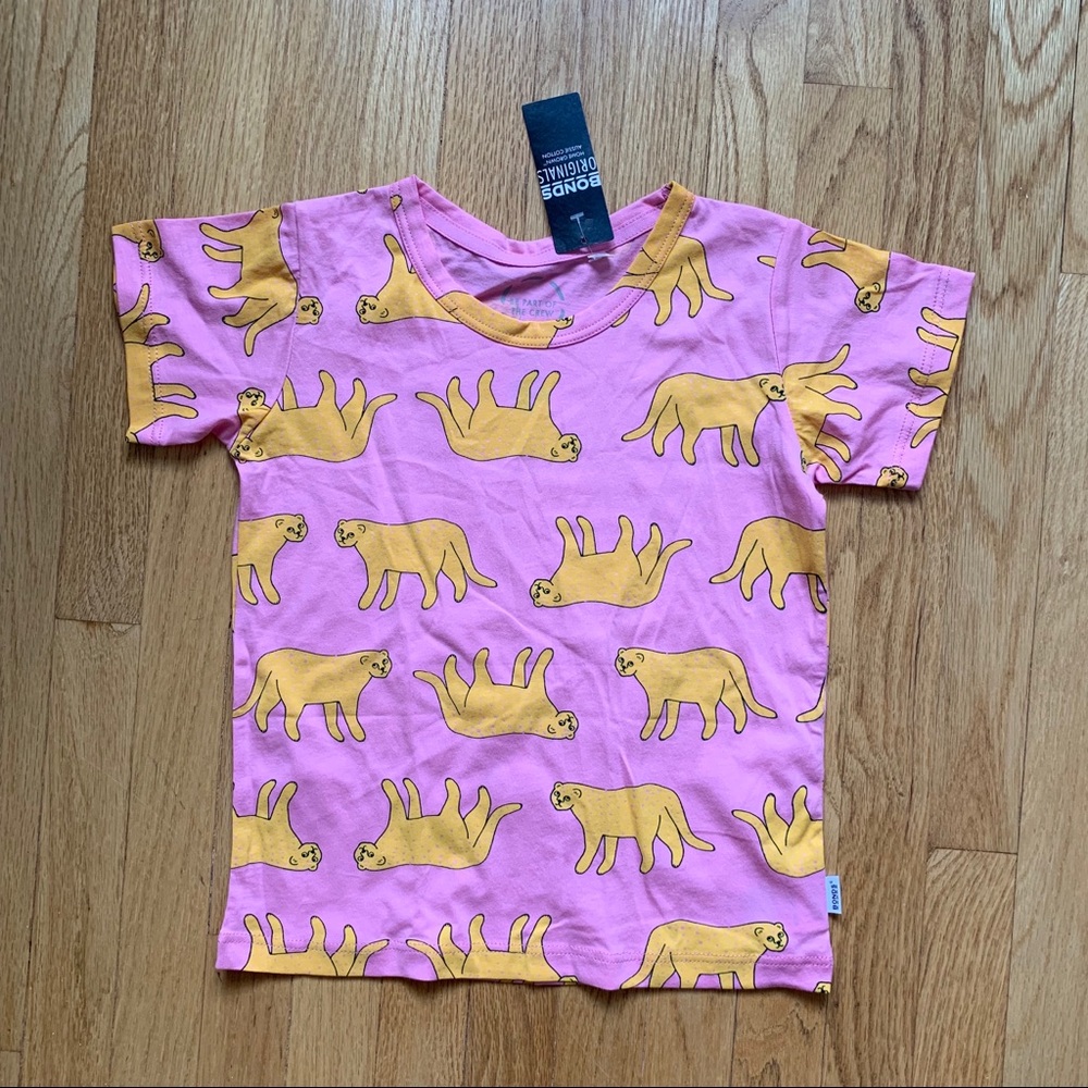 Bonds Cheetah print 5T shirt 100% cotton